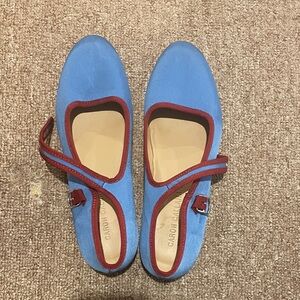 Caron Callahan Blue and Red Flats